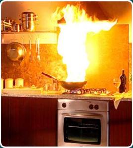 Sempre que possível, evite incendiar sua casa